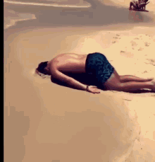Lazy Man On The Beach GIF 