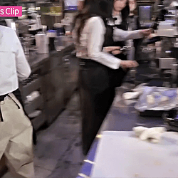 Le Sserafim Kim Chaewon Tongue Out In Kitchen GIF