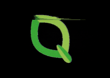 Leaf Glitching Animation GIF