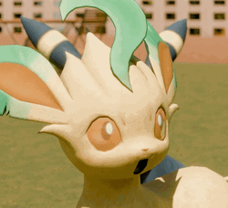 Leafeon With A Shock Expression GIF