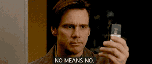 Learn How To Say “No.” GIF