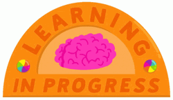 Learning In Progress Text Art GIF