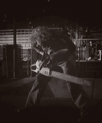 Leatherface Frustratedly Starting Chainsaw