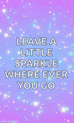 Leave A Little Sparkles Where Ever You Go GIF