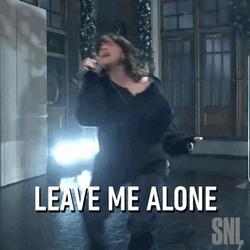 Leave Me Alone Billie Eilish SNL GIF