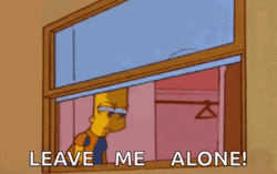 Leave Me Alone Homer Simpson GIF