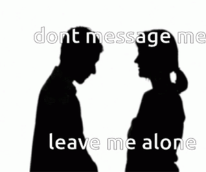 Leave Me Alone Lovers Silhouette GIF