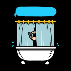 Leaving Now Late Taking Bath GIF