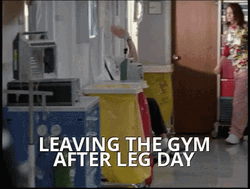 Leaving The Gym After Leg Day GIF