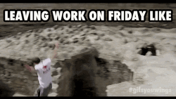 Leaving Work On Friday Parkour GIF