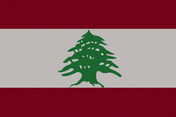 Lebanon Flag Brightness Level