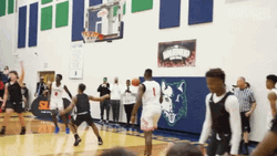 LeBron Bronny James Jr Rallying Crowd GIF