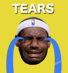 Lebron Crying Tears Animation GIF