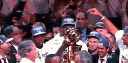 Lebron Crying Trophy Hug Champion GIF