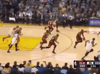 Lebron Flop Facing Down Floor GIF