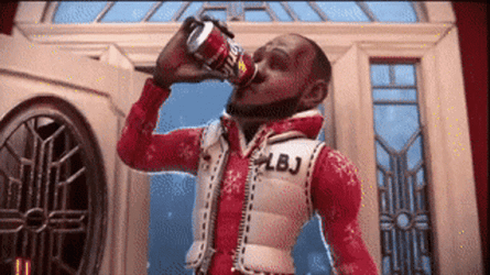 LeBron James Drinking Sprite Cranberry GIF