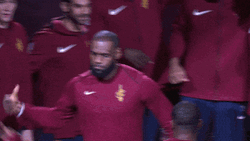 LeBron James Huddle Cavalier GIF