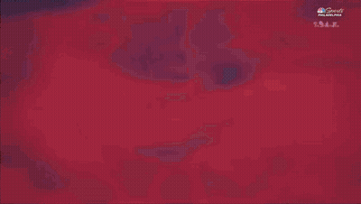 LeBron James In Philadelphia Jersey GIF