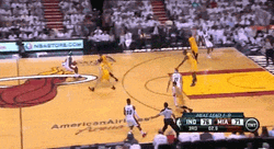 Lebron James Indiana Miami Basketball Game GIF
