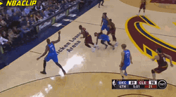 Lebron James Saving Ball Hitting Audience GIF