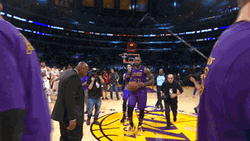 Lebron Missing Dunk Bowed Head Walking GIF