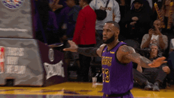 Lebron Missing Dunk Open Arms Defending GIF