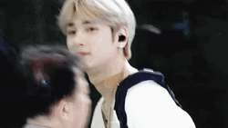 Lee Hangyul Walking Wearing Big Smile  GIF
