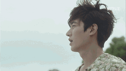 Lee Min Ho Stretching Yawn GIF