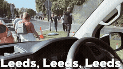 Leeds Leeds Leeds On Car Dashboard GIF