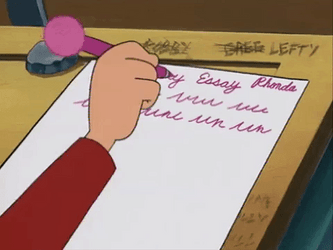 Lefty Writing History Essay GIF