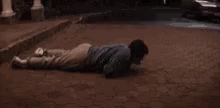 Leg Day Hangover Crawling GIF