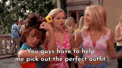 Legally Blonde Help Me Choose Perfect Outfit GIF