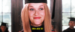 Legally Blonde Reese Witherspoon We Did It GIF