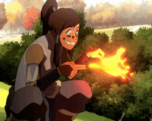  Legend Of Korra Creating Fire GIF