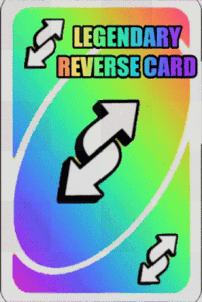Legendary Reverse Card With Two Arrows GIF
