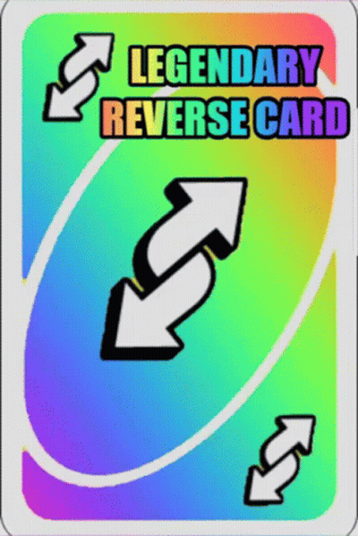 Legendary Reverse Card With Two Arrows GIF