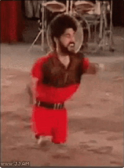 Legless Man Dancing In Front Of Drums GIF