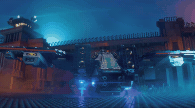 Lego Batman And Robin Flying GIF