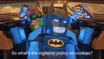 Lego Batman Holding Red Lantern Says You Mean Nothing GIF