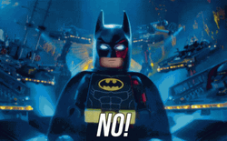 Lego Batman Said No GIF
