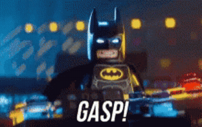 Lego Batman Saying Gasp GIF