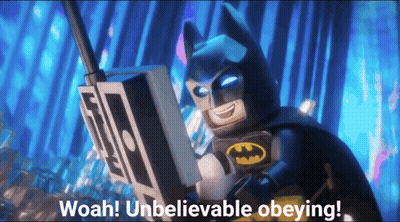 Lego Batman Woah Unbelievable Obeying GIF