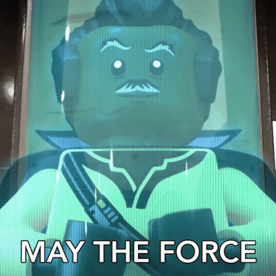 Lego Character May The Force GIF