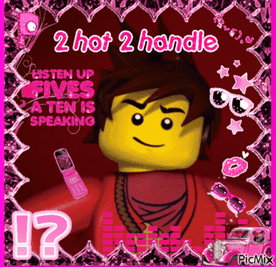 Lego Character Saying 2 Hot 2 Handle GIF