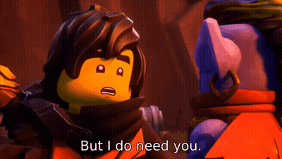 Lego Character Saying But I Do Need You GIF