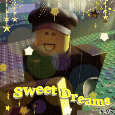 Lego Character Saying Sweet Dreams GIF
