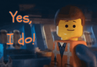 Lego Character Saying Yes I Do GIF