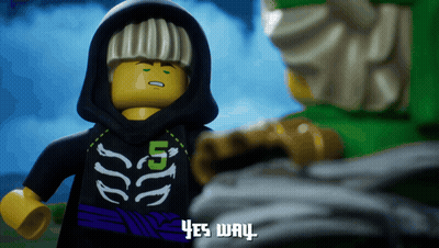 Lego Character With Number 5 On Hoodie GIF