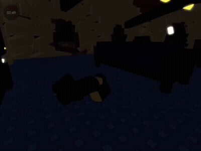 Lego Character With Scarf In Front Of Square Wall GIF