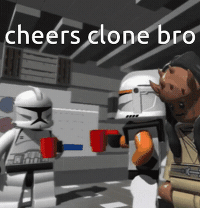 Lego Clone Trooper Cheers Clone Bro GIF